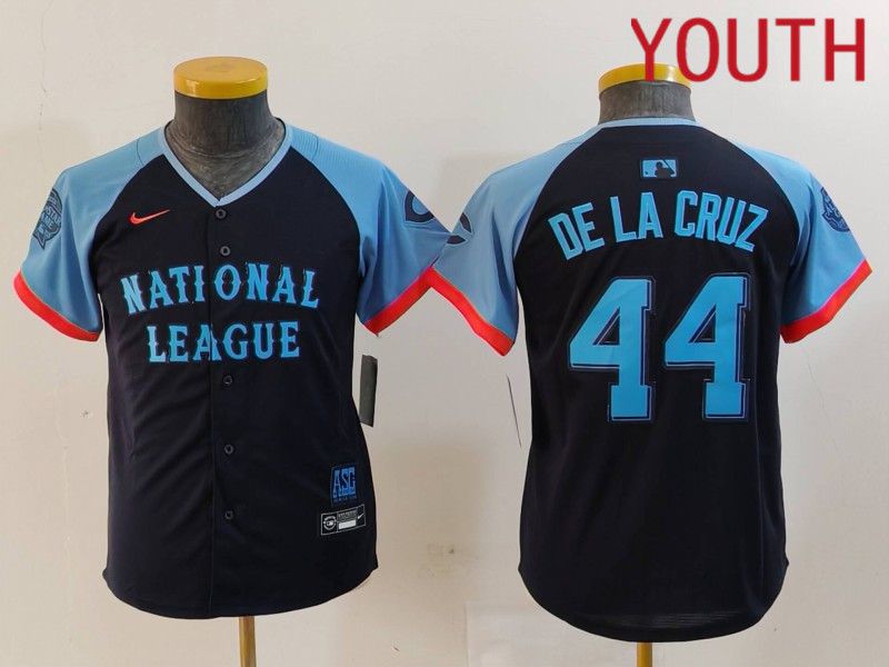 Youth Cincinnati Reds #44 Delacruz Blue All star 2024 Nike MLB Jersey style 1->youth mlb jersey->Youth Jersey